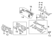 Diagram for Mazda MX-5 Miata Grille - NE51-50-7P0A