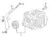 Diagram for Mazda Alternator Bracket - N3H1-18-360A