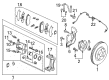 Diagram for Mazda Brake Dust Shields - K011-33-261A