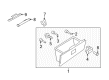 Diagram for Mazda Ignition Lock Assembly - GE4T-64-09YB-89