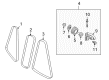 Diagram for Mazda Miata Timing Belt Idler Pulley - B63H-15-930C