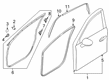 Diagram for Mazda Door Seal - KB7W-68-911C