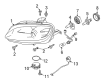 Diagram for Mazda Headlight Bulb - BBY6-51-06Y