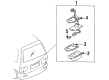 Diagram for Mazda MPV License Plate Lights - B216-51-270C