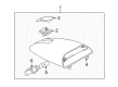 Diagram for Mazda 626 Third Brake Light - GJ4H51580B80
