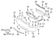 Diagram for Mazda Headlight Cover - FB01-50-133C