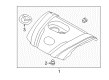 Diagram for Mazda 3 Engine Cover - PE07-10-2F0B