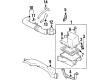 Diagram for Mazda MPV Air Duct - JE96-13-220
