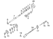 Diagram for Mazda B2500 Steering Shaft - ZZM0-32-550