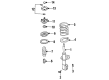 Diagram for Mazda MX-6 Strut Housing - GC5D-34-700A