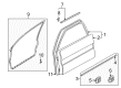 Diagram for Mazda 626 Door Seal - GD7A-50-650C