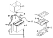 Diagram for Mazda Battery Tray - DF71-56-041C
