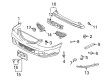 Diagram for Mazda MPV Bumper Cover - LE46-50-031B-BB