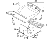Diagram for Mazda Hood Latch - LC62-56-62XB
