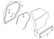 Diagram for Mazda Protege Door Seal - B25D-50-670D