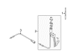 Diagram for Mazda MPV Antenna Mast - 0000-81-F02