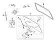 Diagram for Mazda Liftgate Lift Support - ZZC0-62-610