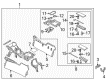 Diagram for Mazda CX-90 Cup Holder - TK48-64-39X-02