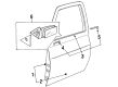 Diagram for Mazda 323 Car Mirror - BR74-69-123