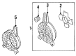 Diagram for Mazda MPV Radiator fan - LB22-61-710