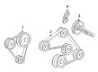 Diagram for Mazda MPV A/C Idler Pulley - AJ03-15-950A