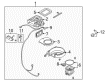 Diagram for Mazda 626 Blend Door Actuator - GD7A-61-B60