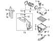 Diagram for Mazda CX-30 Air Duct - PXNS-13-221A