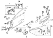 Diagram for Mazda Front Door Striker - GA5R-58-361B