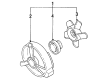 Diagram for Mazda RX-7 Cooling Fan Assembly - N350-15-035A