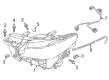Diagram for Mazda CX-9 Headlight Screws - BCKA-56-145A