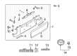 Diagram for Mazda Millenia Emblem - T033-51-761