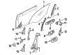 Diagram for Mazda 929 Window Run - HG30-58-601A