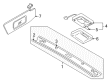 Diagram for Mazda Miata Dome Light - NB38-51-310C