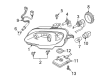 Diagram for Mazda MX-5 Miata Light Socket - E115-51-064