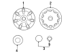 Diagram for Mazda Protege Wheel Cover - B01C-37-191A