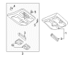 Diagram for Mazda Tribute Dome Light - E100-69-96YR-76