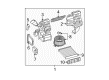 Diagram for Mazda Cabin Air Filter - GJ6B-61-P11