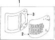 Diagram for Mazda 323 Side Marker Light - 8BB6-51-100