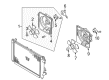 Diagram for Mazda Millenia Fan Shroud - KL68-15-210A