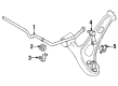 Diagram for Mazda Miata Sway Bar Bracket - FB01-34-155