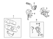 Diagram for Mazda Tribute Turn Signal Switch - ZZC0-66-110