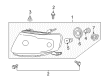 Diagram for Mazda Headlight Bulb - EF95-51-0X4