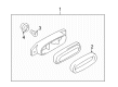 Diagram for Mazda Miata Light Socket - NA12-51-584A