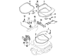 Diagram for Mazda RX-7 Tailgate Lock - FD01-62-310