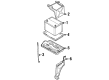 Diagram for Mazda MPV Battery Tray - BG63-56-032A