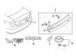Diagram for Mazda 6 Emblem - GP7C-51-761