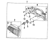 Diagram for Mazda 626 Headlight Cover - B092-50-715