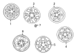 Diagram for Mazda B2300 Alloy Wheels - 1FAA-37-600