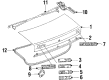 Diagram for Mazda 323 Trunk Lock Cylinder - BF89-76-230A