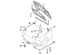 Diagram for Mazda RX-7 Hood Release Cable - FD01-56-720C
